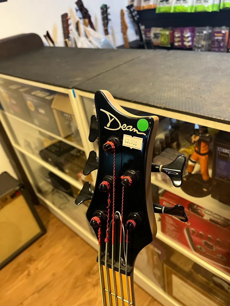 Baixo Dean Sledgehammer 5 string bass 2000's Natural Ash - Foto 5