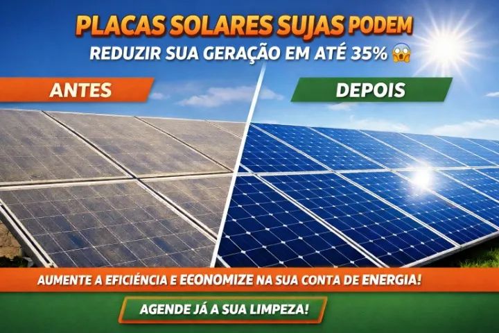 Limpeza de Placa Solar