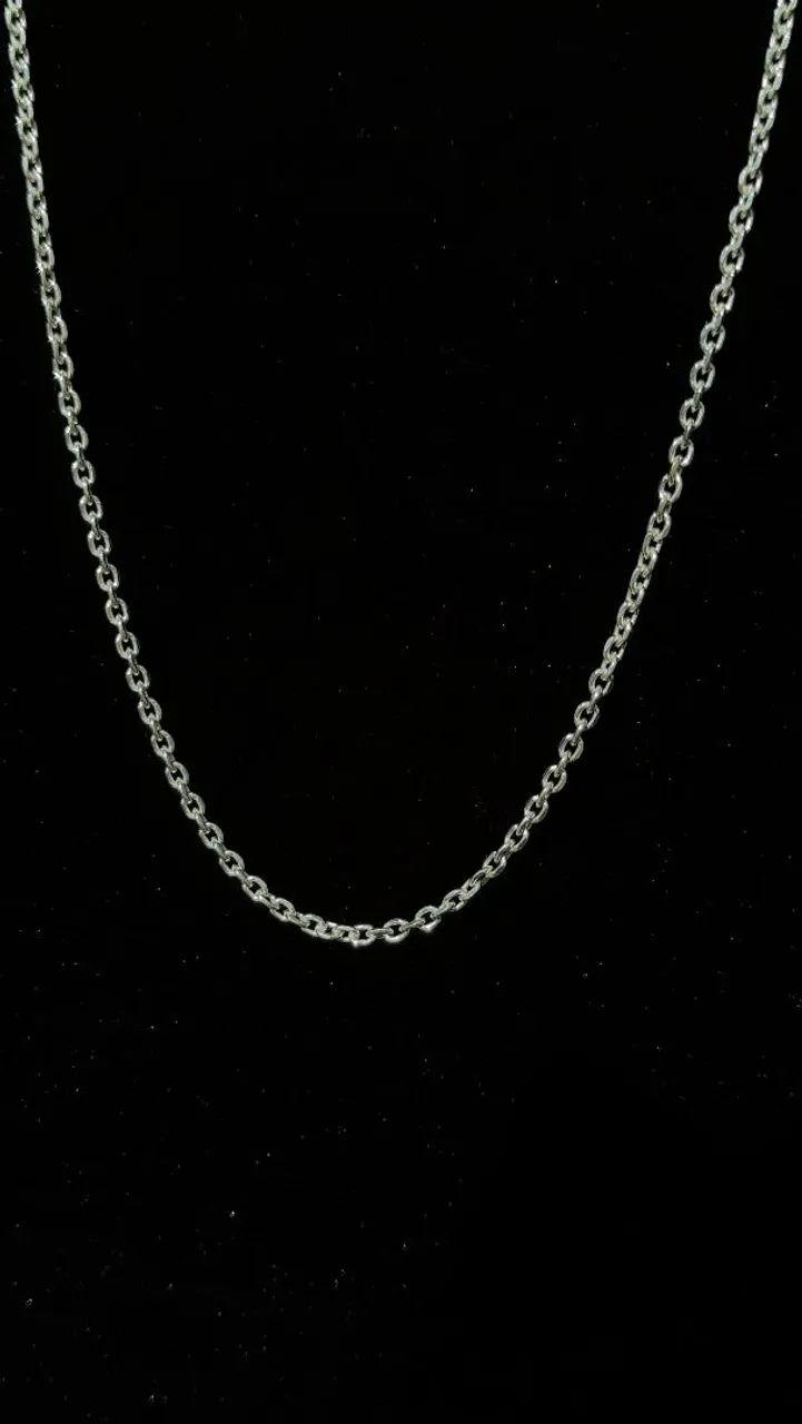 Corrente cartier curta 3mm prata 925 