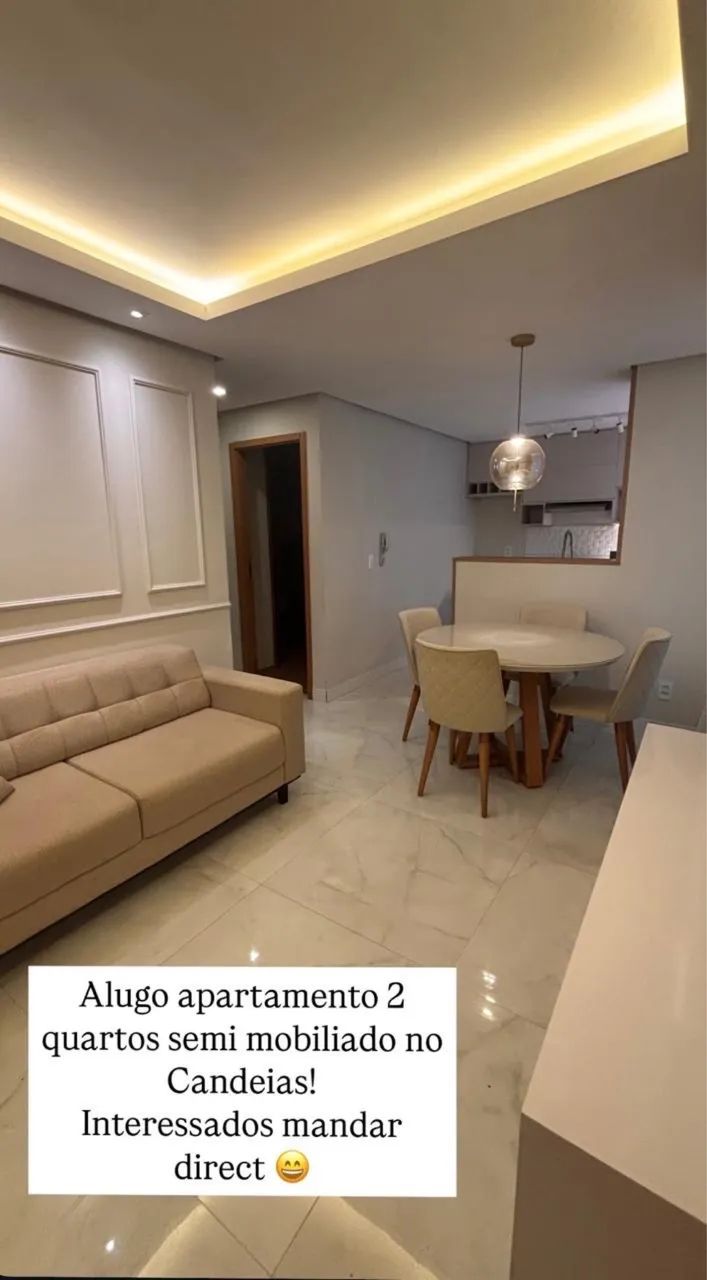 Apartamento semi mobiliado 