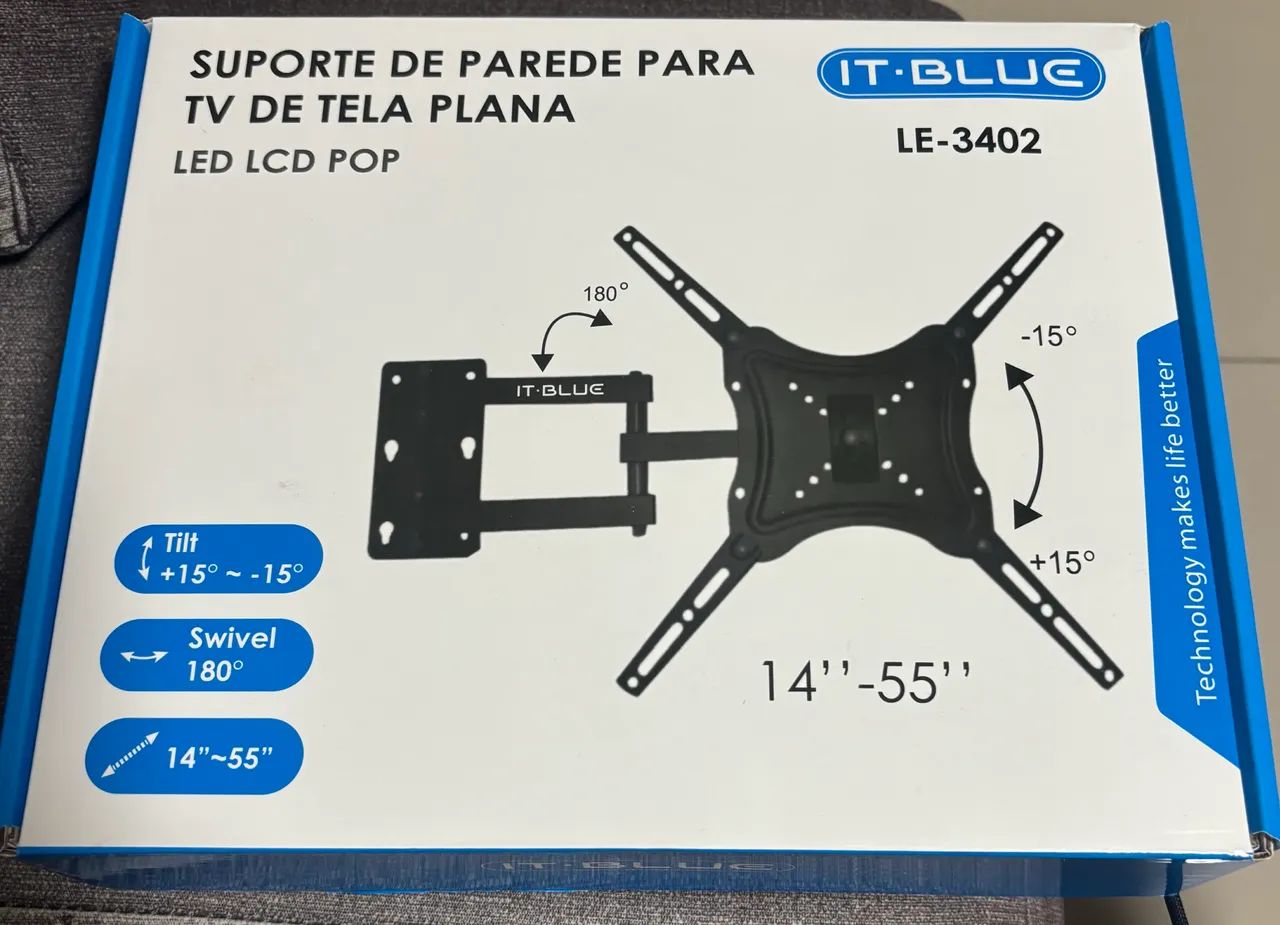 Suporte de parede para TV 14 a 55 polegadas 