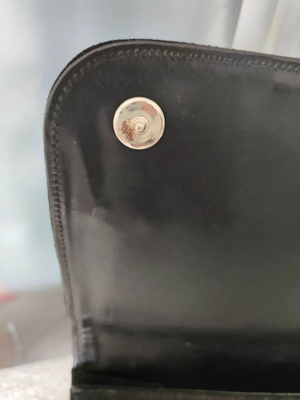 Bolsa de ombro camurça preta - Foto 5