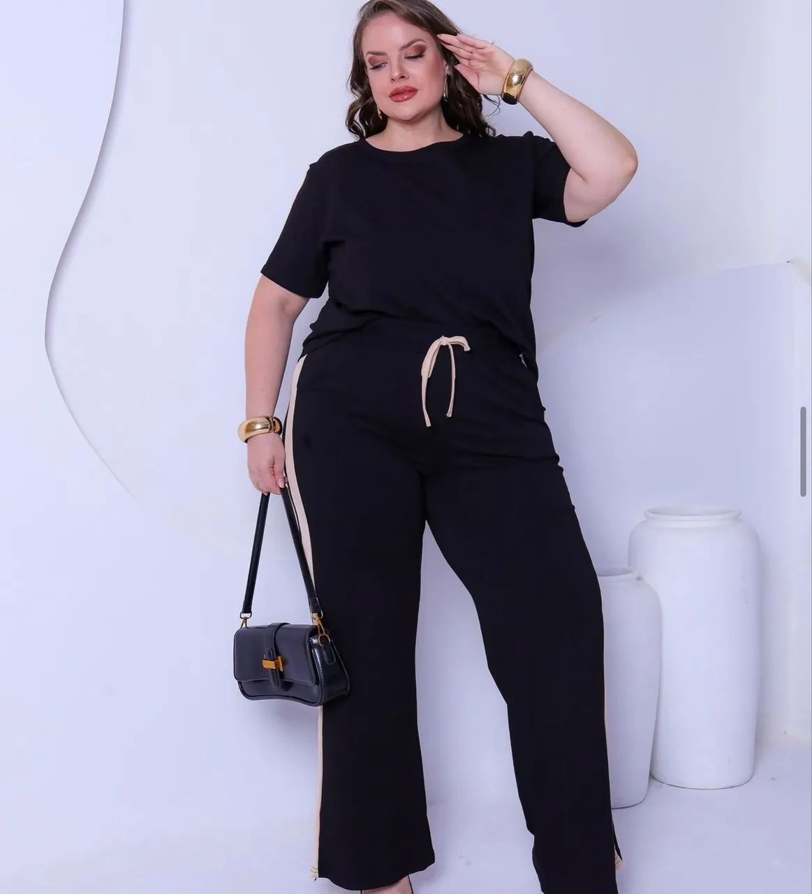 Conjunto Moletinho Plus Size