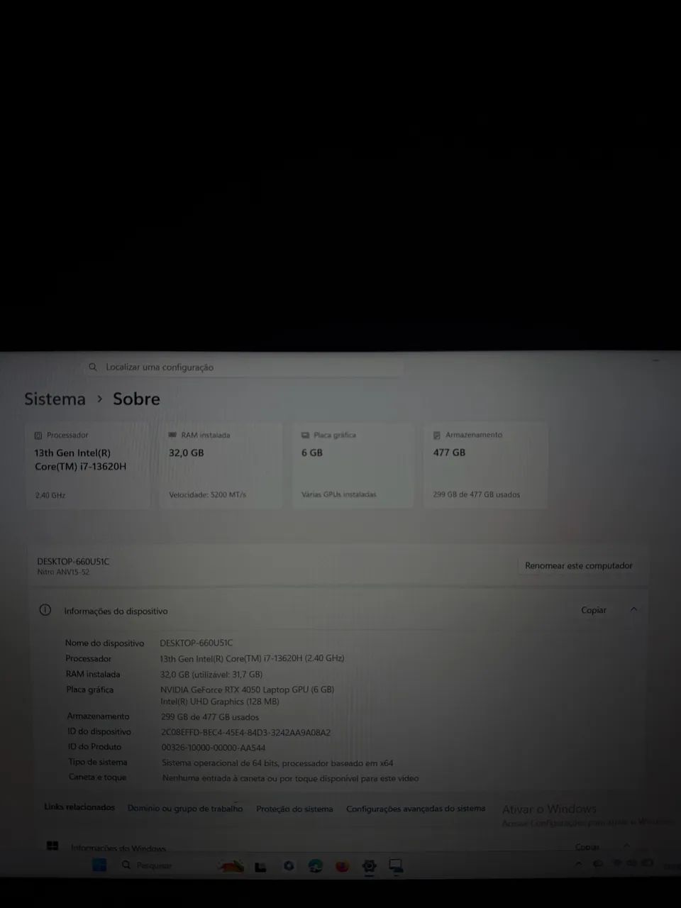 Notebook Acer nitro V15 - Foto 2