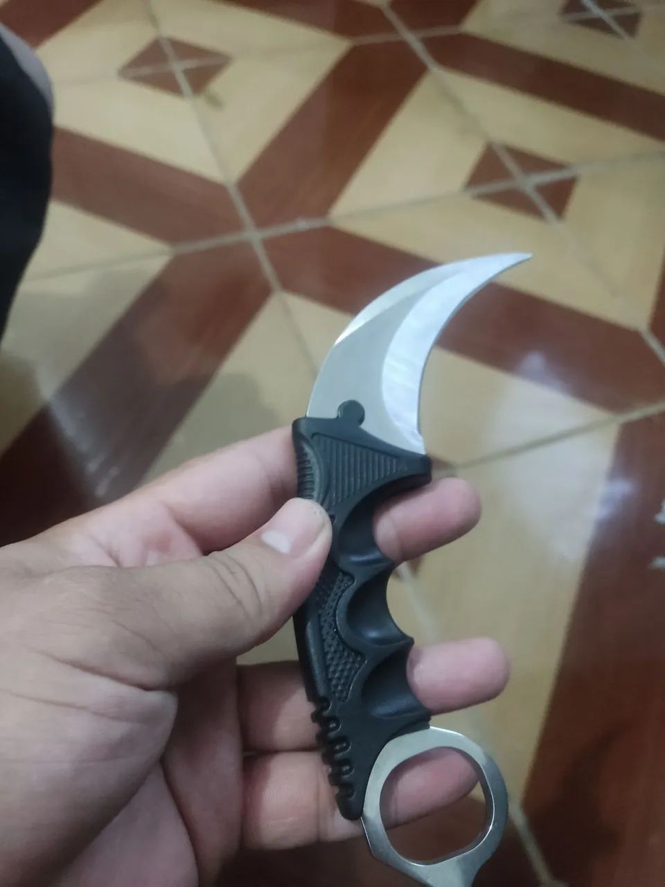 Canivete tático Militar caça, uso pessoal  - Foto 5