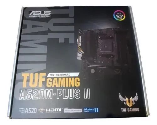 Placa-mãe ASUS TUF GAMING A520M-PLUS II - Com Defeito