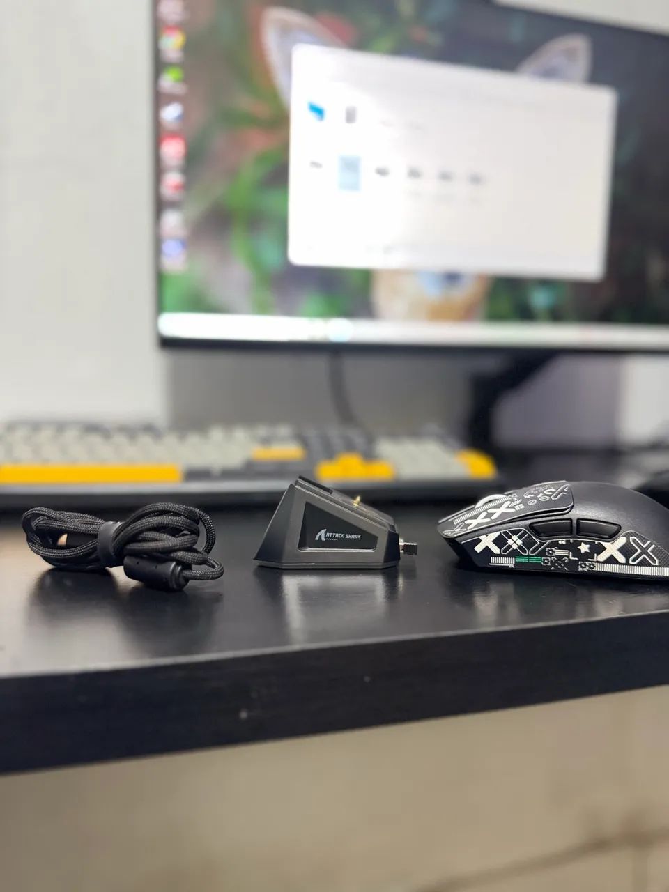 ATTACK SHARK X11 - COM DOCK CARREGAVEL  - Foto 2