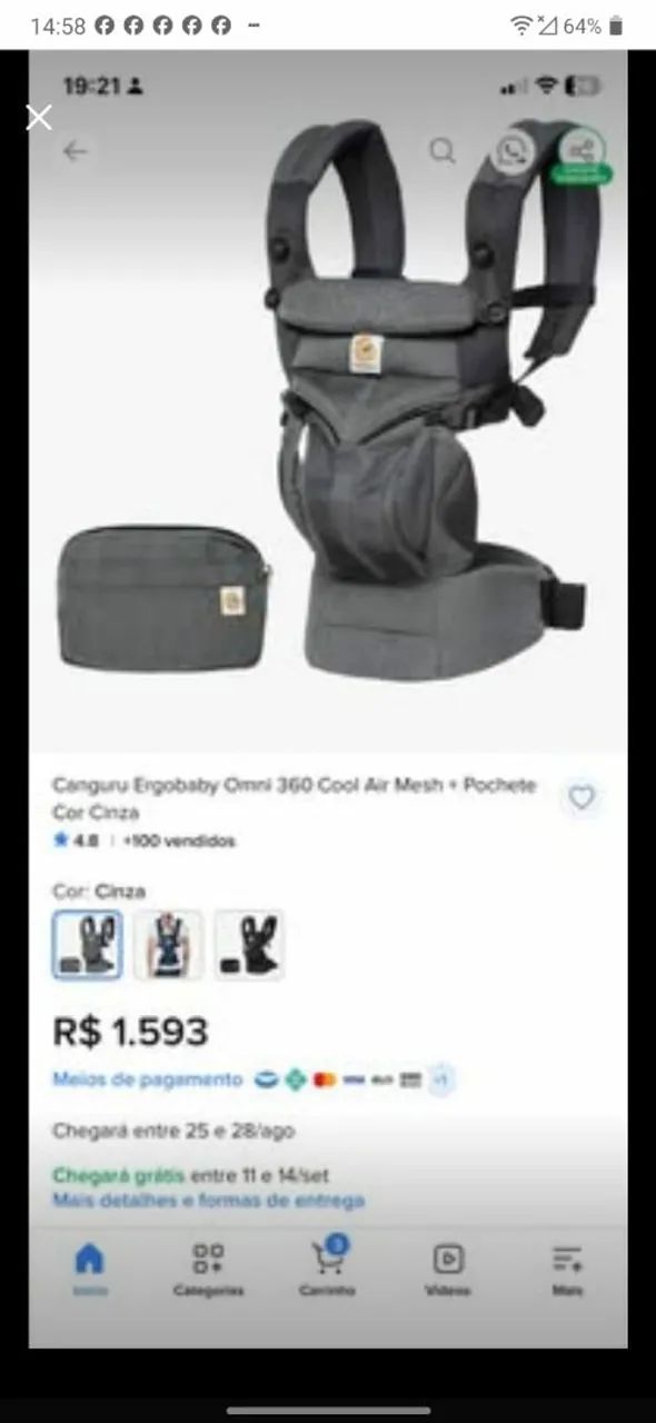 Canguru Ergobaby - Foto 5