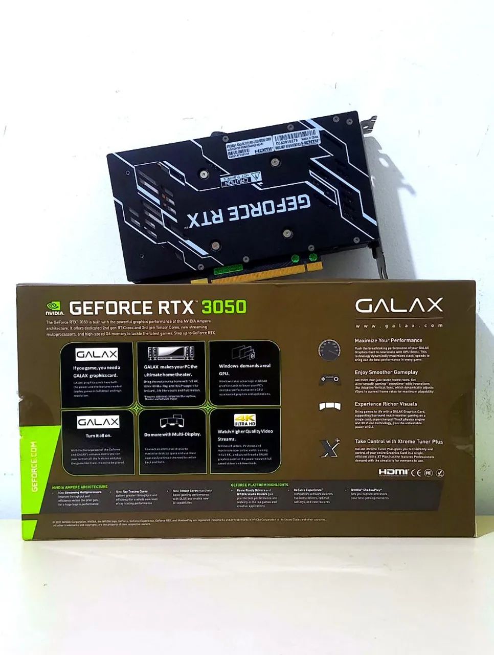 RTX 3050 8GB GDDR6 128BITS GALAX 1 CLICK OC PREÇO FINAL! - Foto 2
