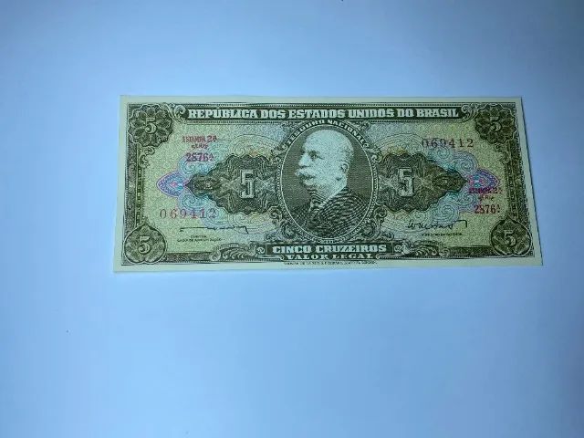 CÉDULA DE CINCO CRUZEIROS - Foto 2