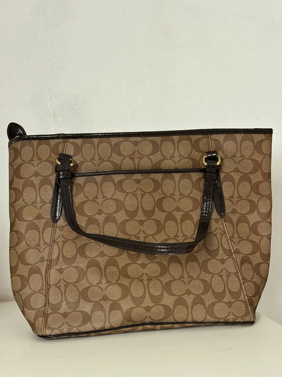 Bolsa ORIGINAL Coach Peyton Signature Zip Top Tote