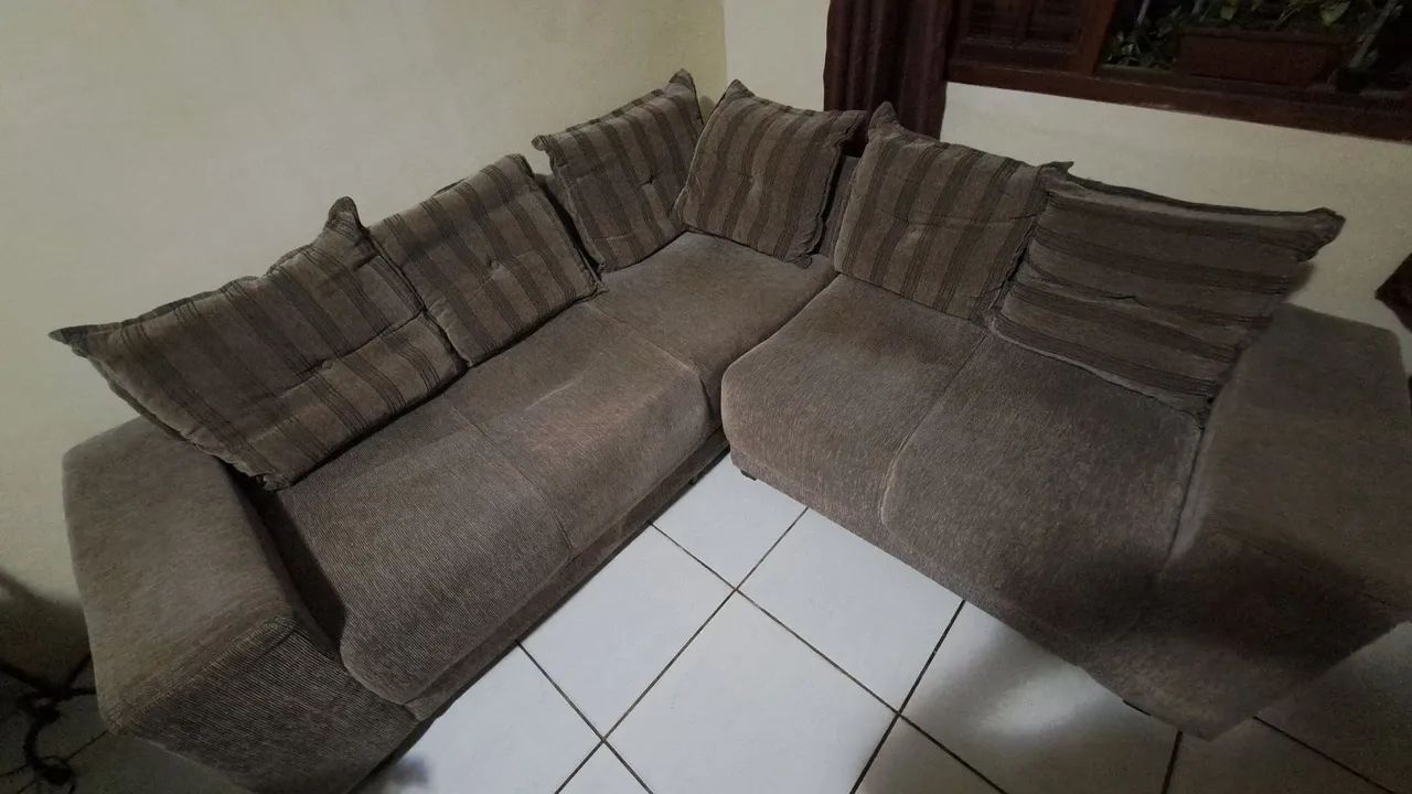 Sofá de canto de tecido. - Foto 5
