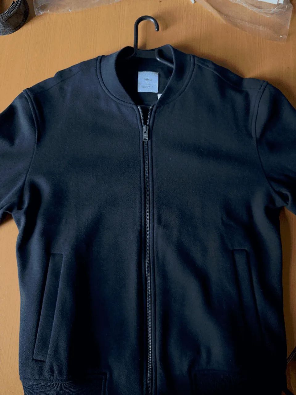 Jaqueta Mango Estilo Bomber Azul Marinho Importada - Tam P - Foto 5