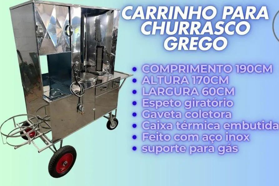 Carrinhos de lanches inox diversos modelos em até 10x sem juros no cartão  - Foto 3