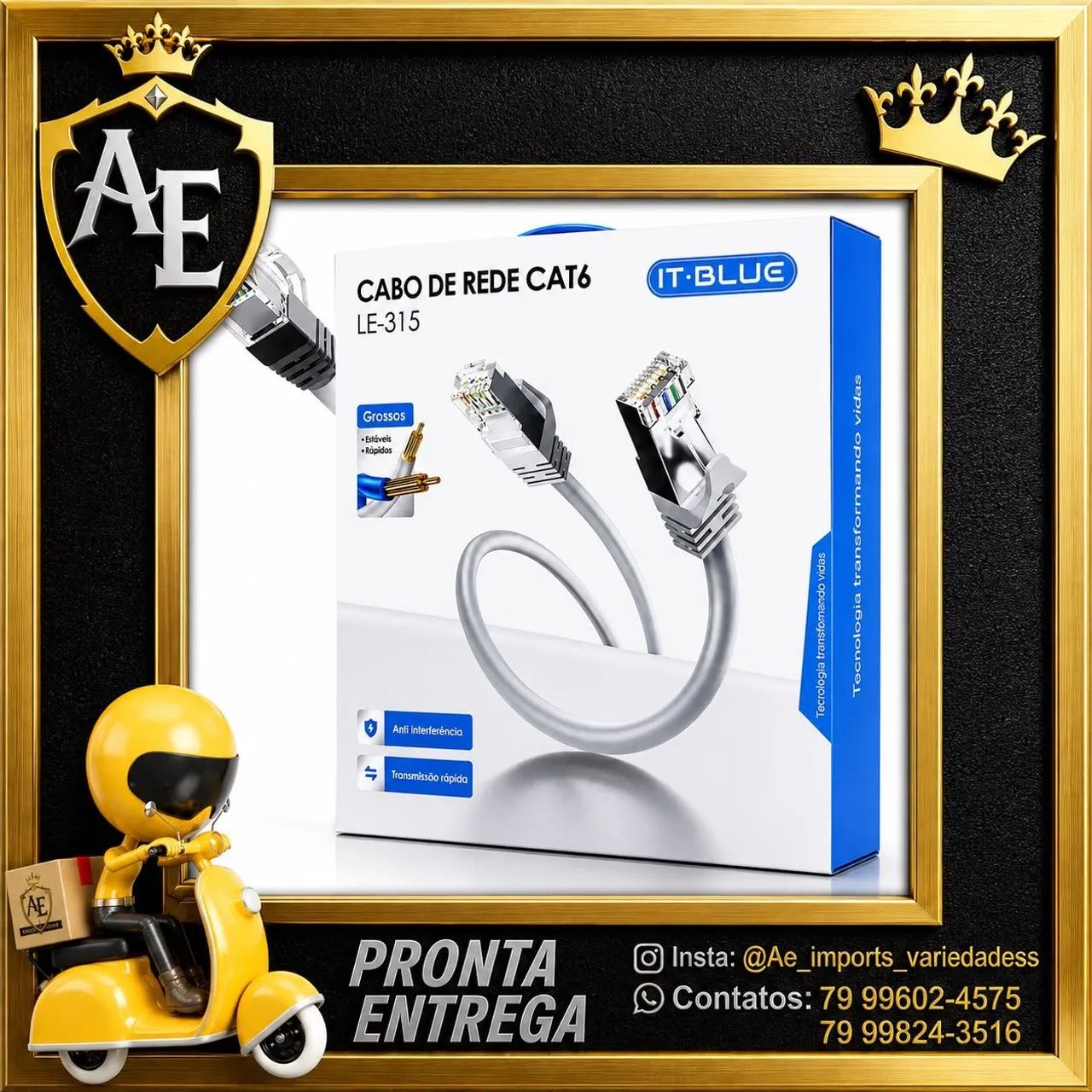 Cabos de Rede Cat6 