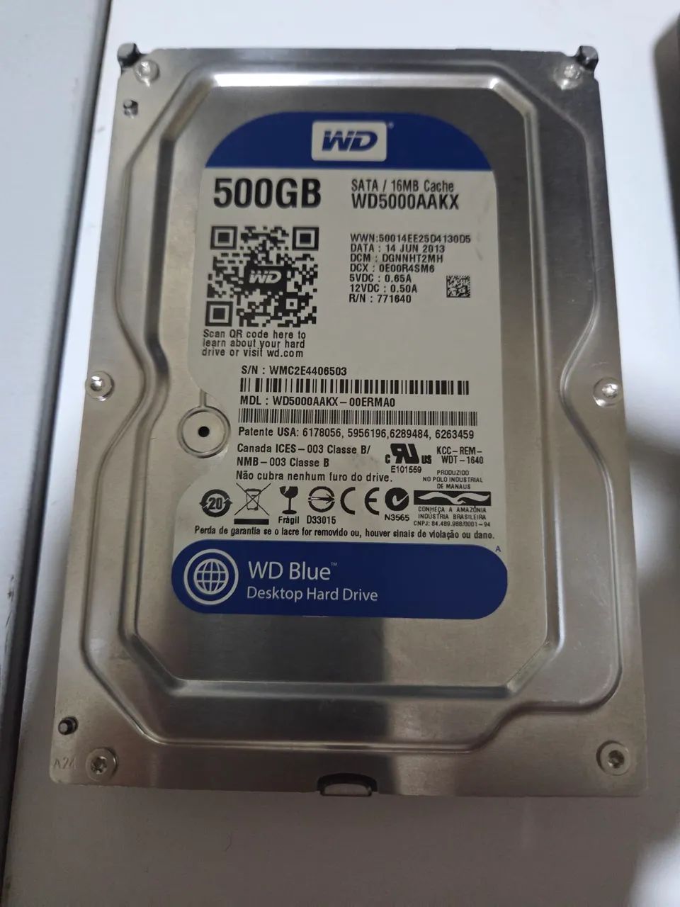 Hd WD 3,5 500GB Usado 