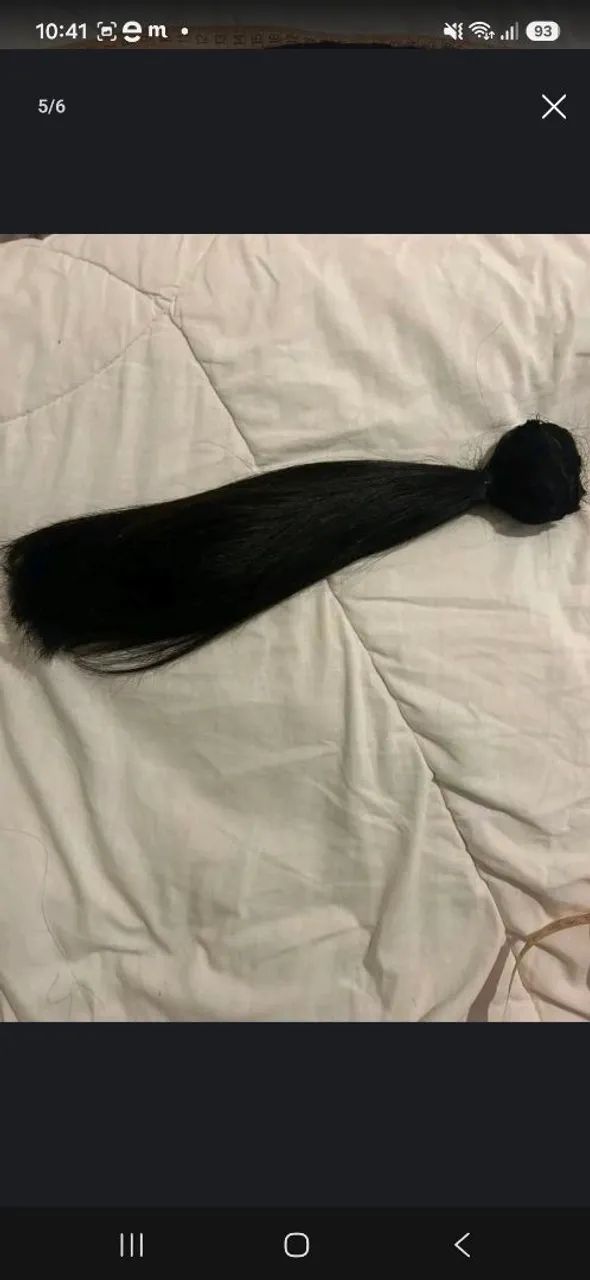 Cabelo humano brasileiro 72g-  32cm - Foto 5