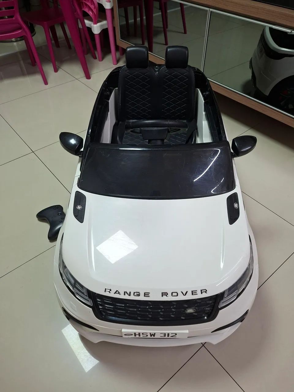 Carrinho eletrico infantil Land Rover Branca 1
