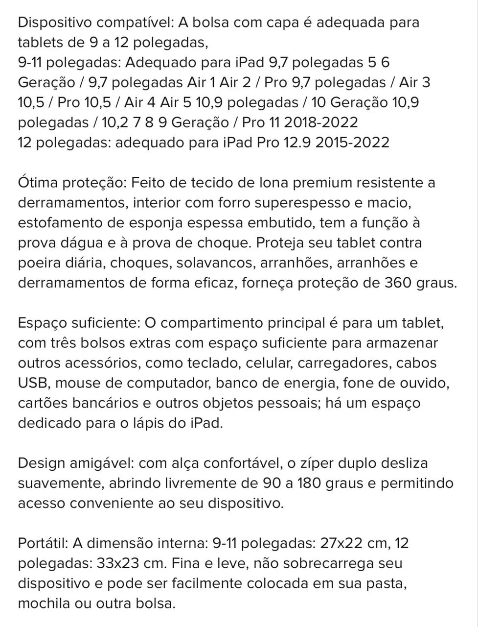Bolsa para IPad e Tablets - Foto 5