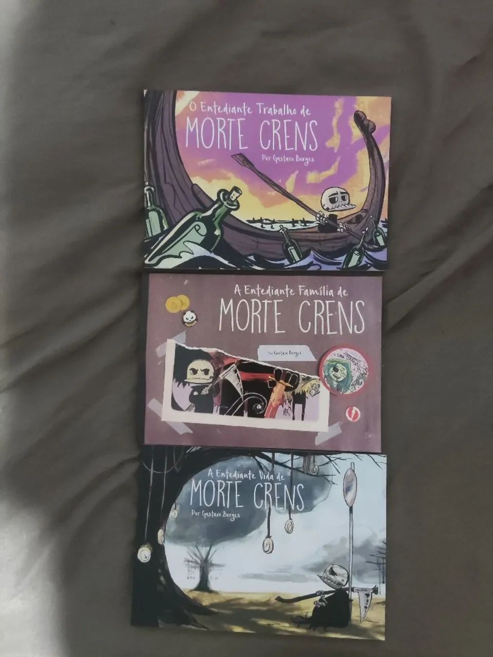 Pacote de A entediante vida de Morte Crens volume 1,2 e 3 
