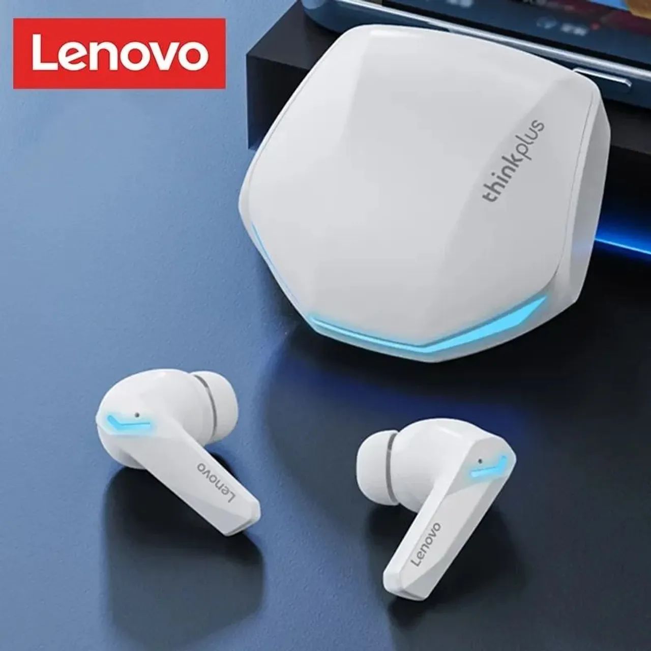 Lenovo gm2 pro fone Bluetooth branco