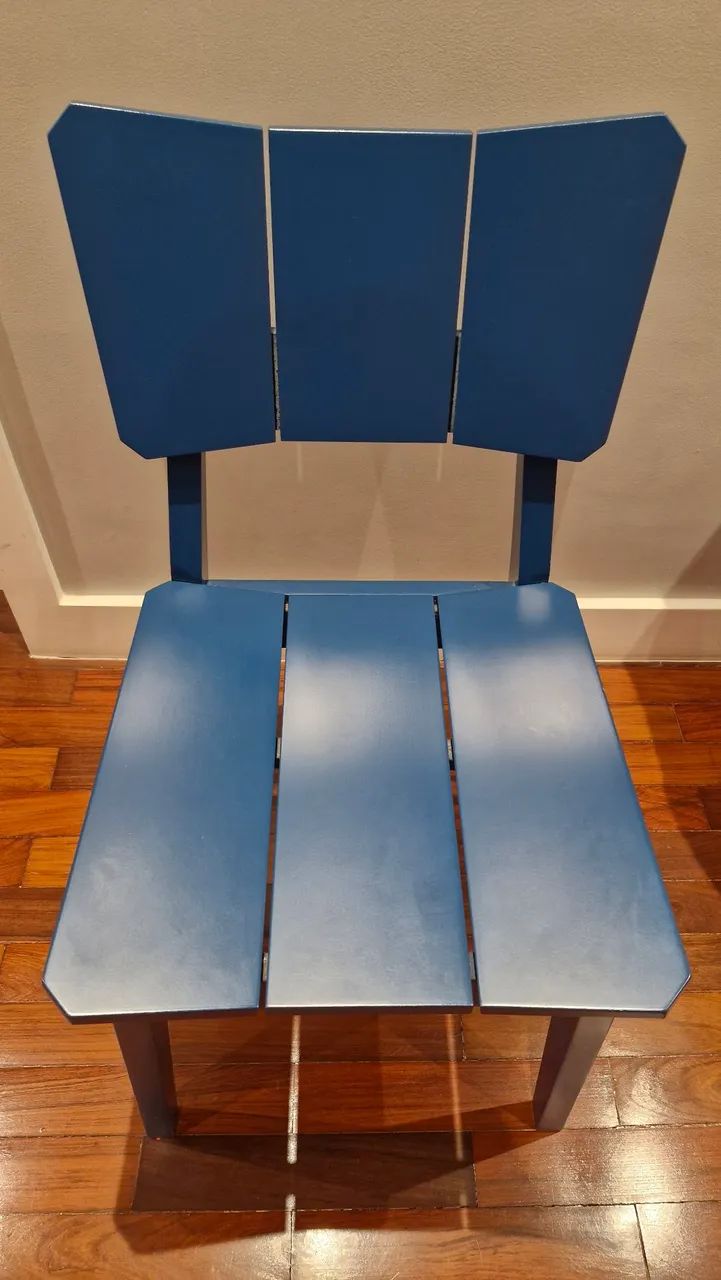 Cadeira Jantar Azul - Oppa Design