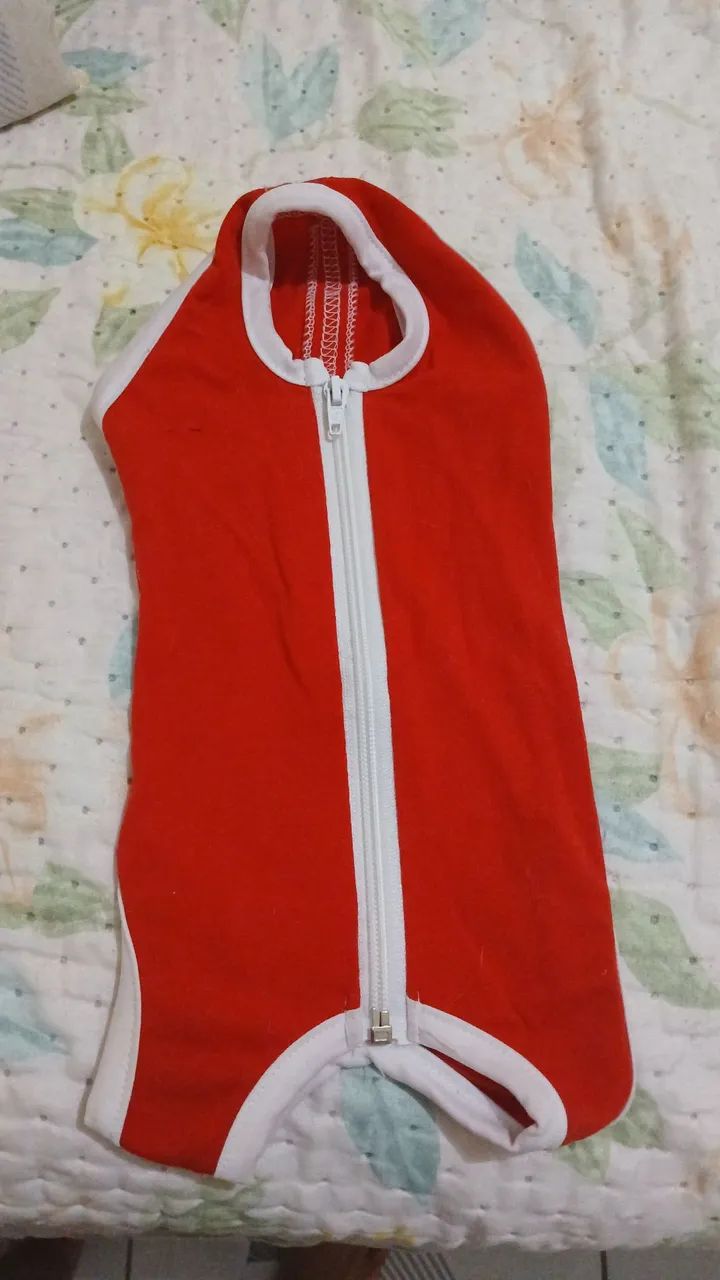 Roupa pós operatório de gato mais pomada 