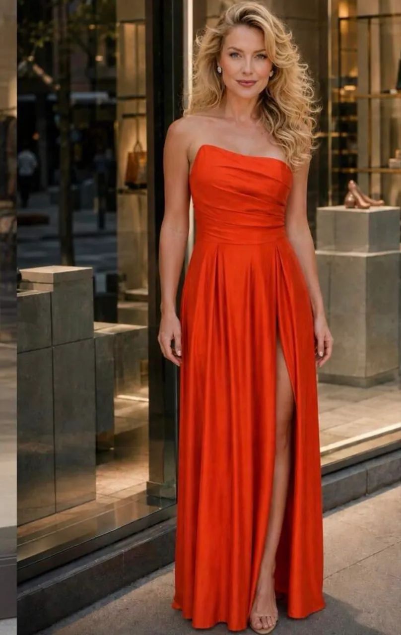 VENDO VESTIDO LARANJA - Foto 4