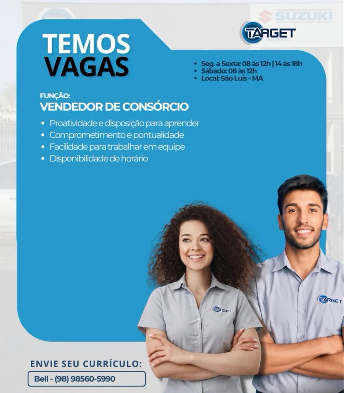 VENDEDOR DE CARROS E MOTOS