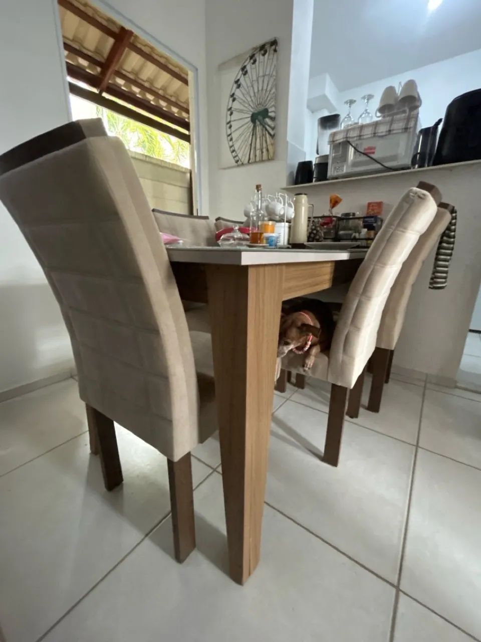 Mesa de jantar 6 lugares 