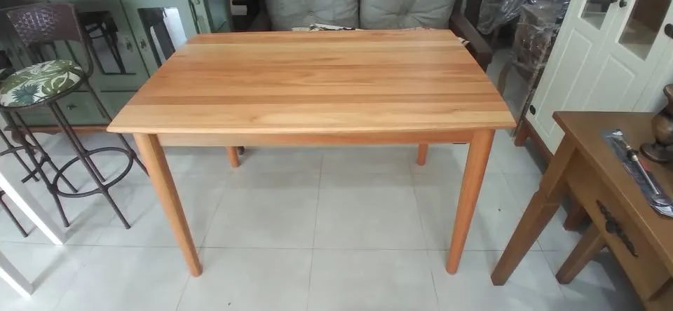 Mesa Retangular Em Eucalipto Natural - Foto 3