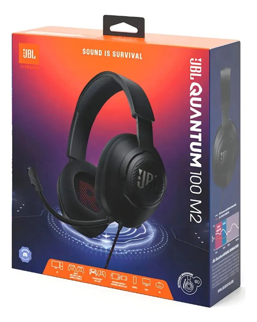 Headset Gamer JBL Quantum 100 M2 Original com Microfone - Foto 4
