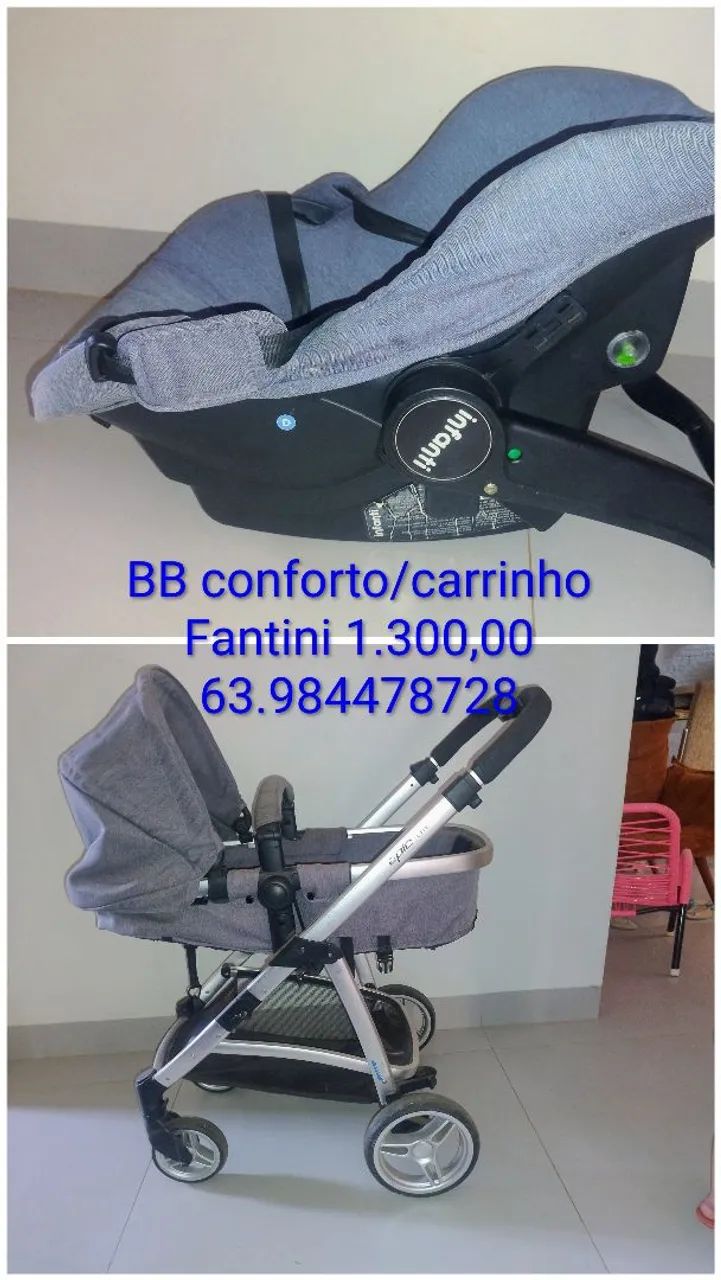 Carrinho e Bebe conforto