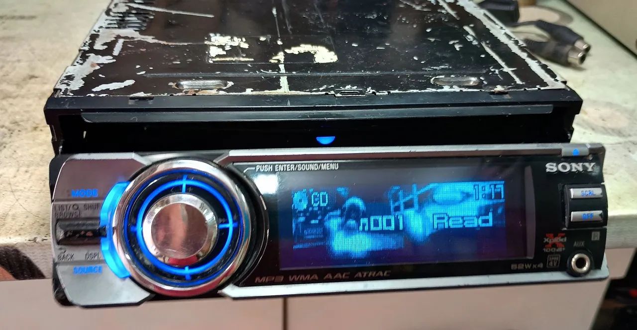 Rádio CD Sony Golfinho frente elétrica MP3 com Bluetooth