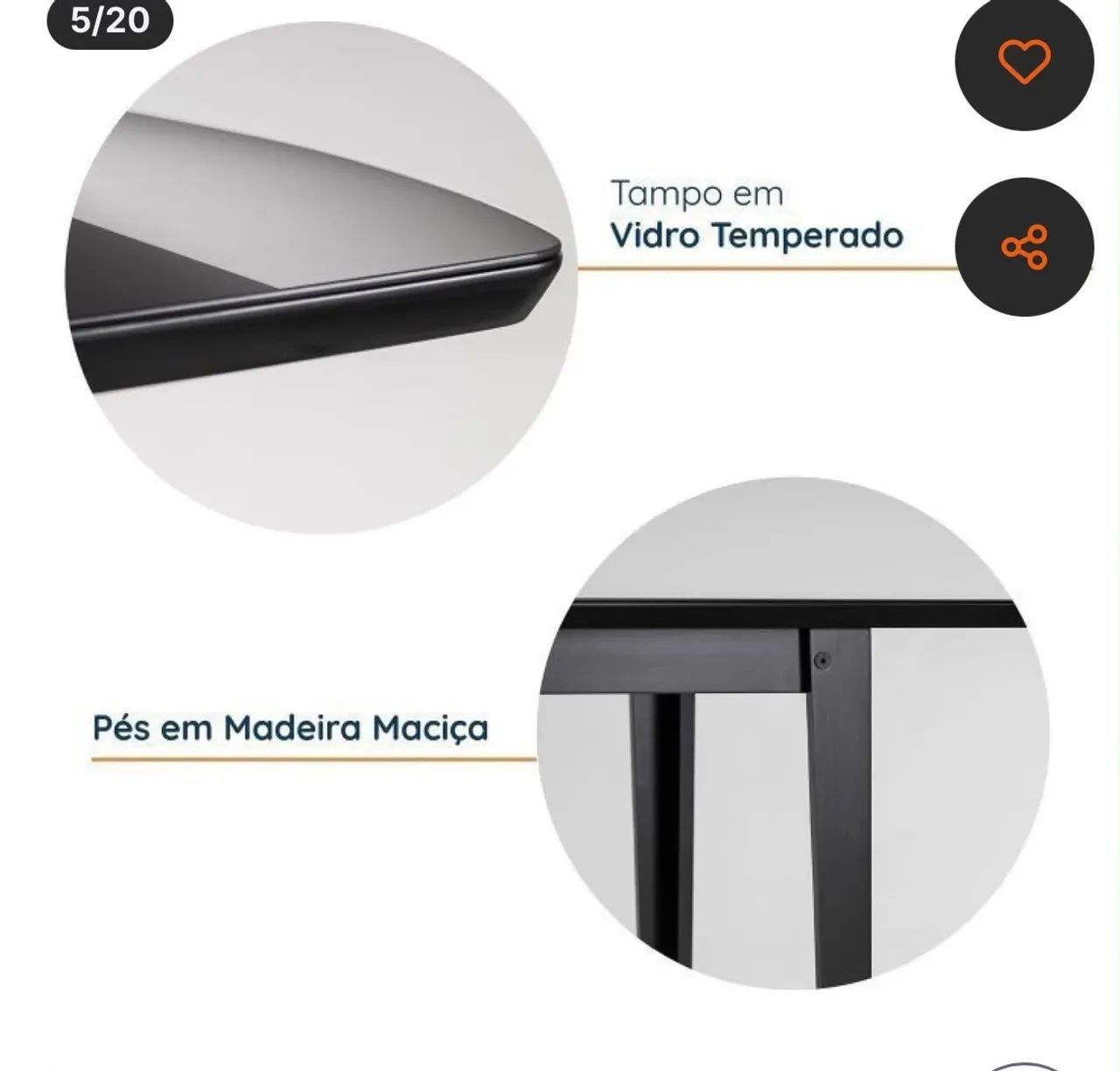Mesa de jantar 6 lugares  - Foto 4