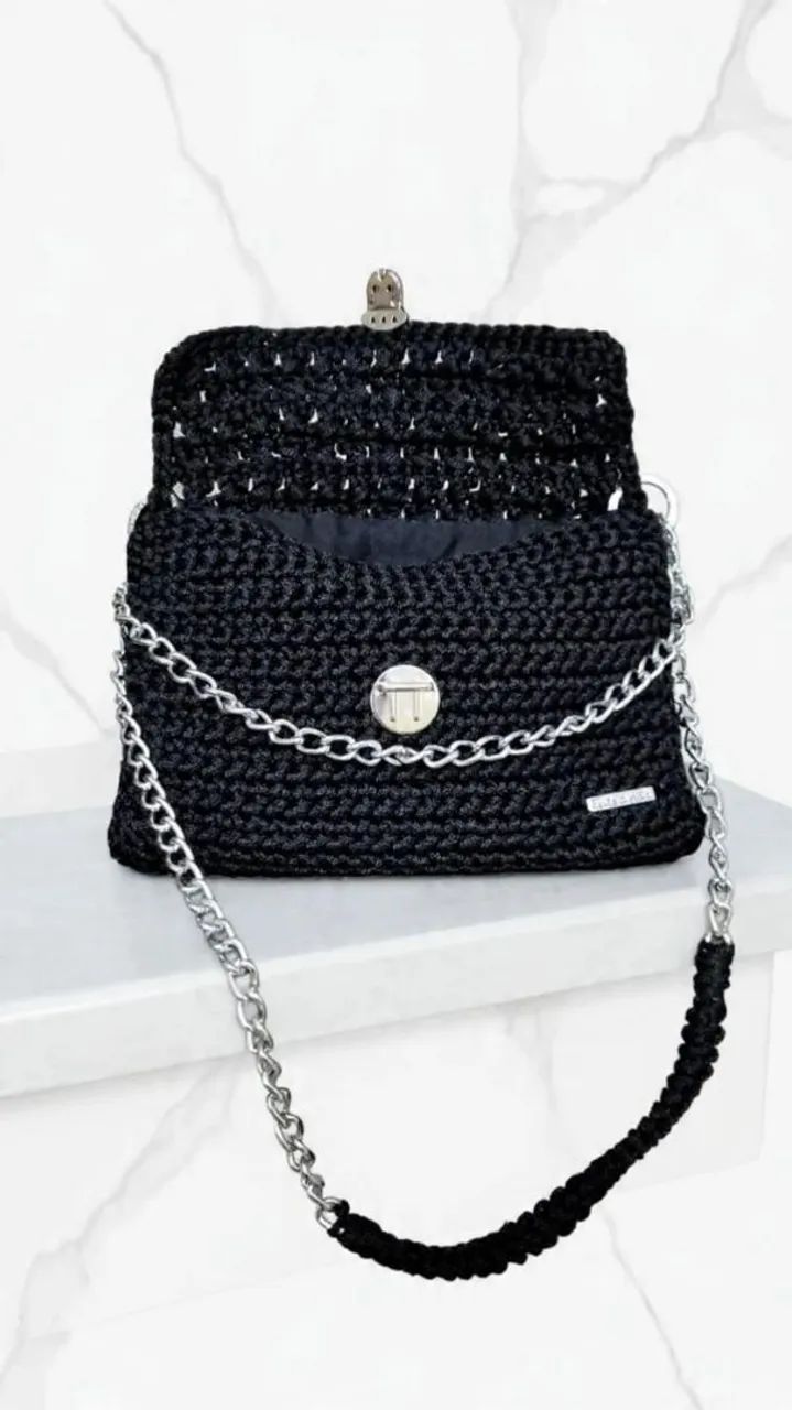 Bolsa de crochê  - Foto 4