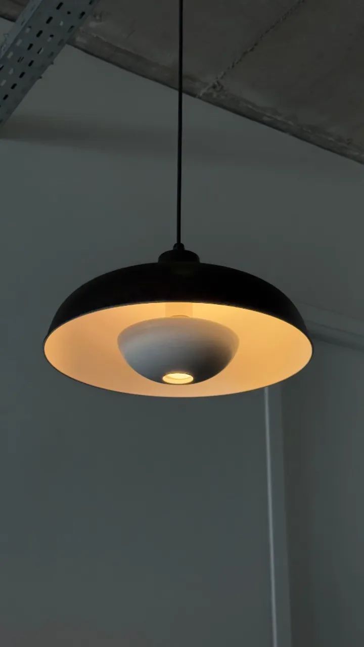 Pendente com Cúpula de Alumínio - Pintura Eletrostática