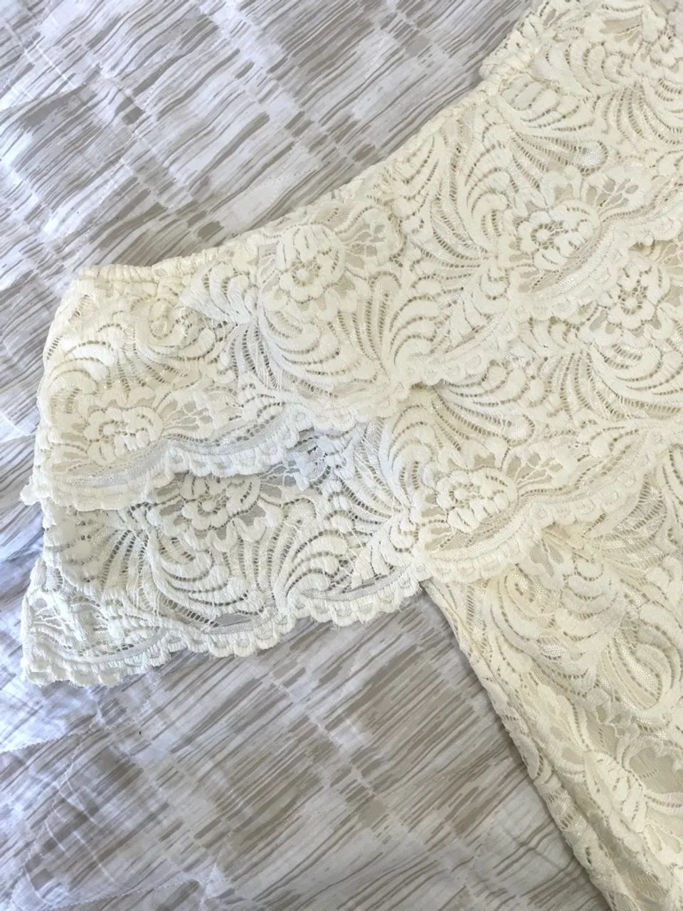 Vestido branco de renda longo JOY 42 - Foto 3