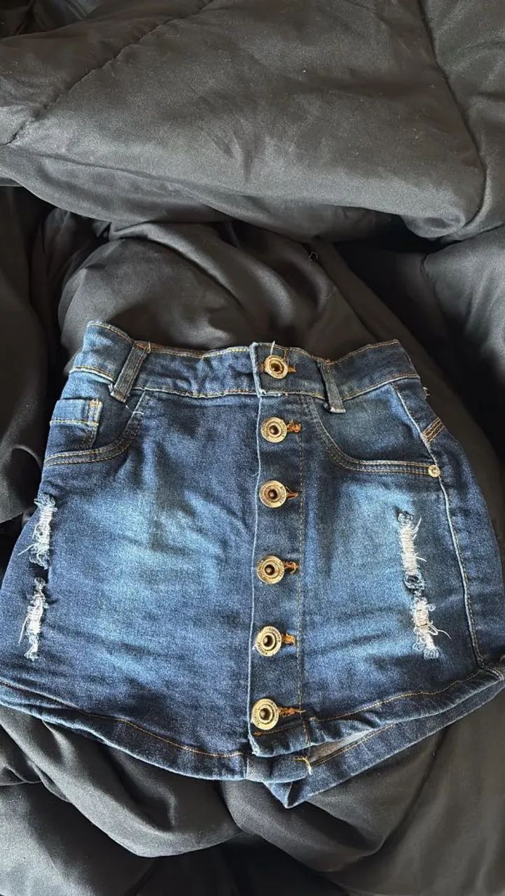 short saia jeans  - Foto 2