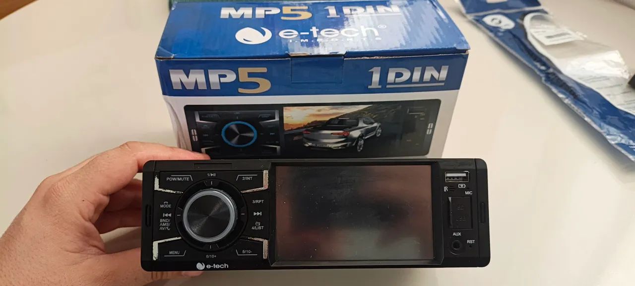 Radio automotivo MP5 1 DIN e-tech  - Foto 2