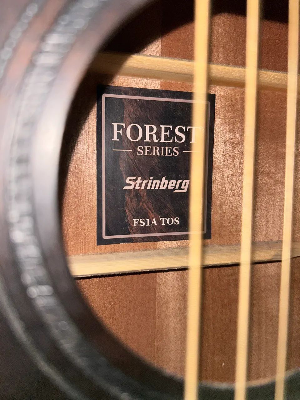 Violão eletroacústico Strinberg Forest FS4D para destros cor tabaco - Foto 4