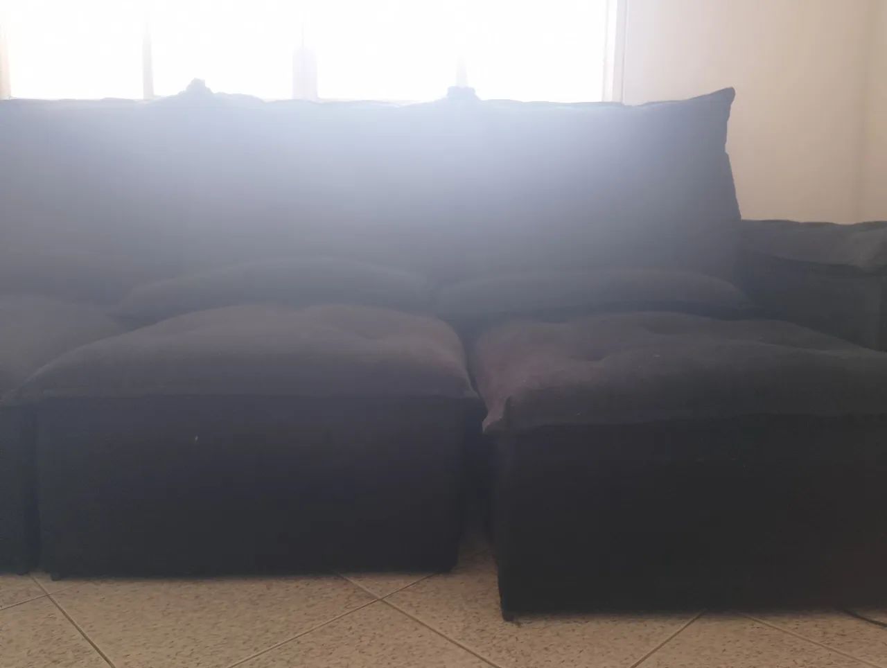 Sofá preto retrátil  - Foto 3