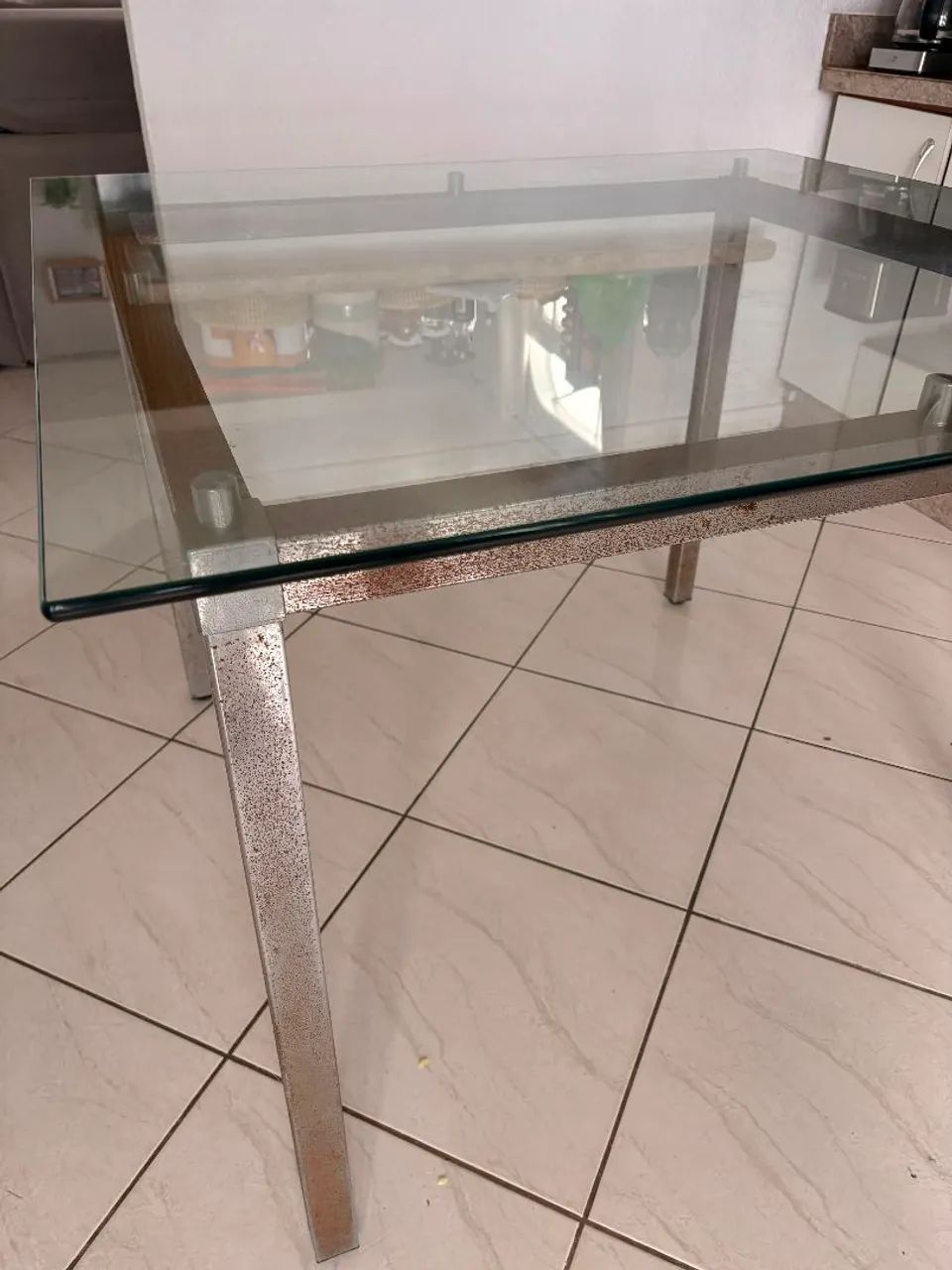 Mesa de vidro usada - Foto 2