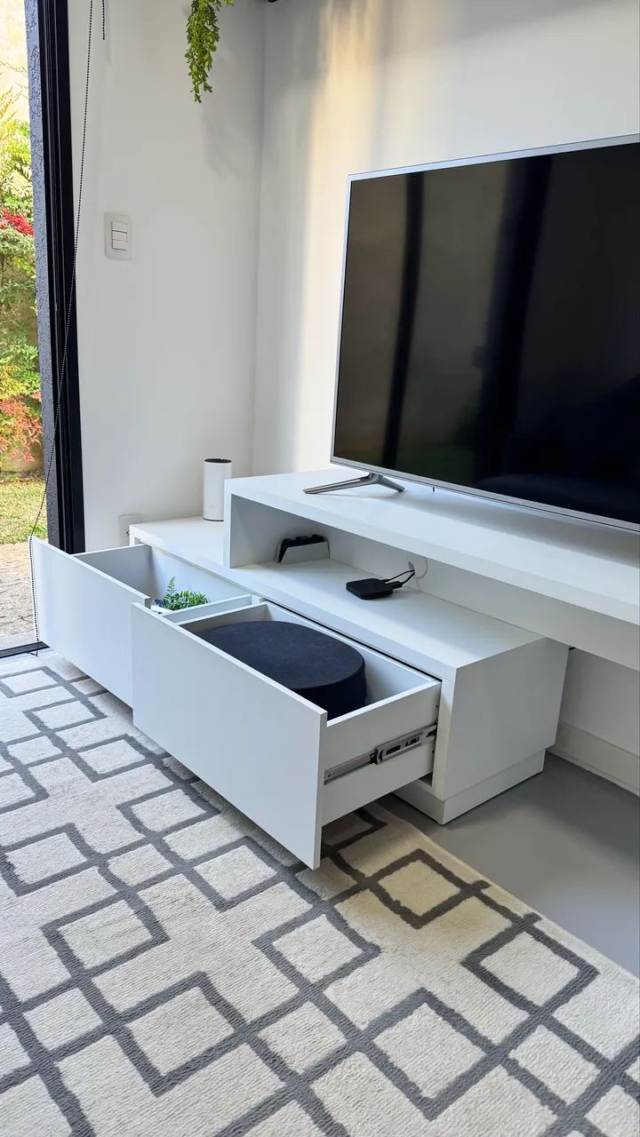 Rack Extensível Branco - Quarto, sala ou escritório - Foto 5