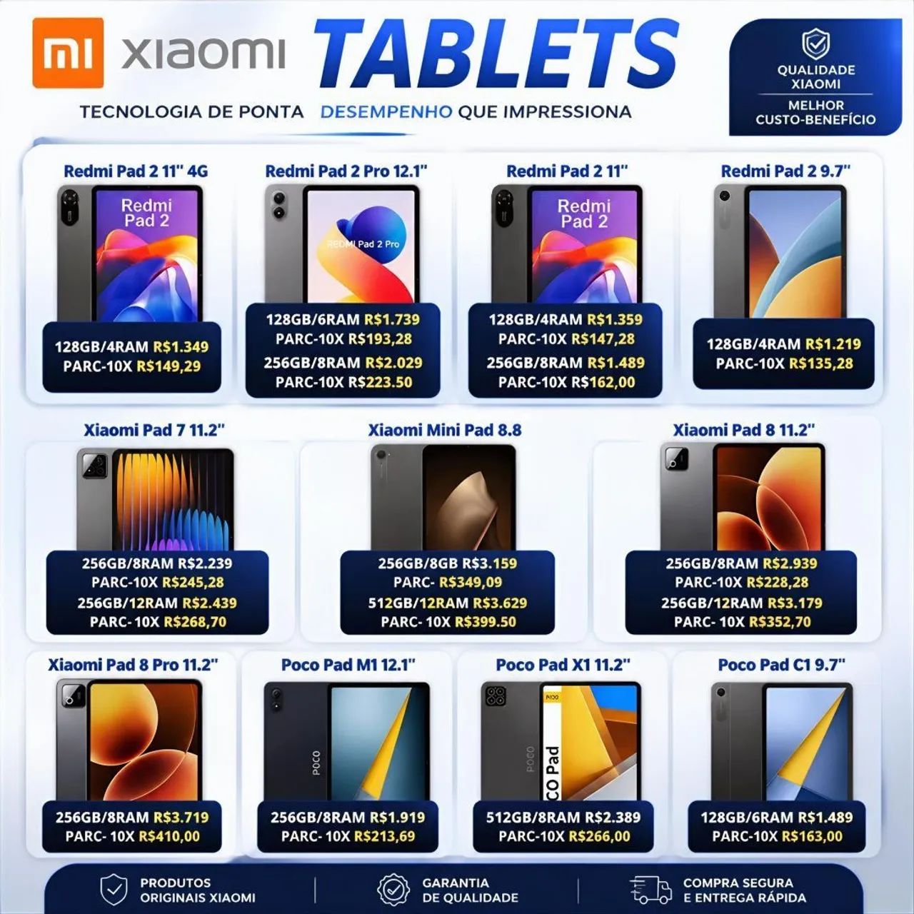 Tablet Xiaomi e Blackview! Diversos modelos com excelentes preços.  - Foto 3