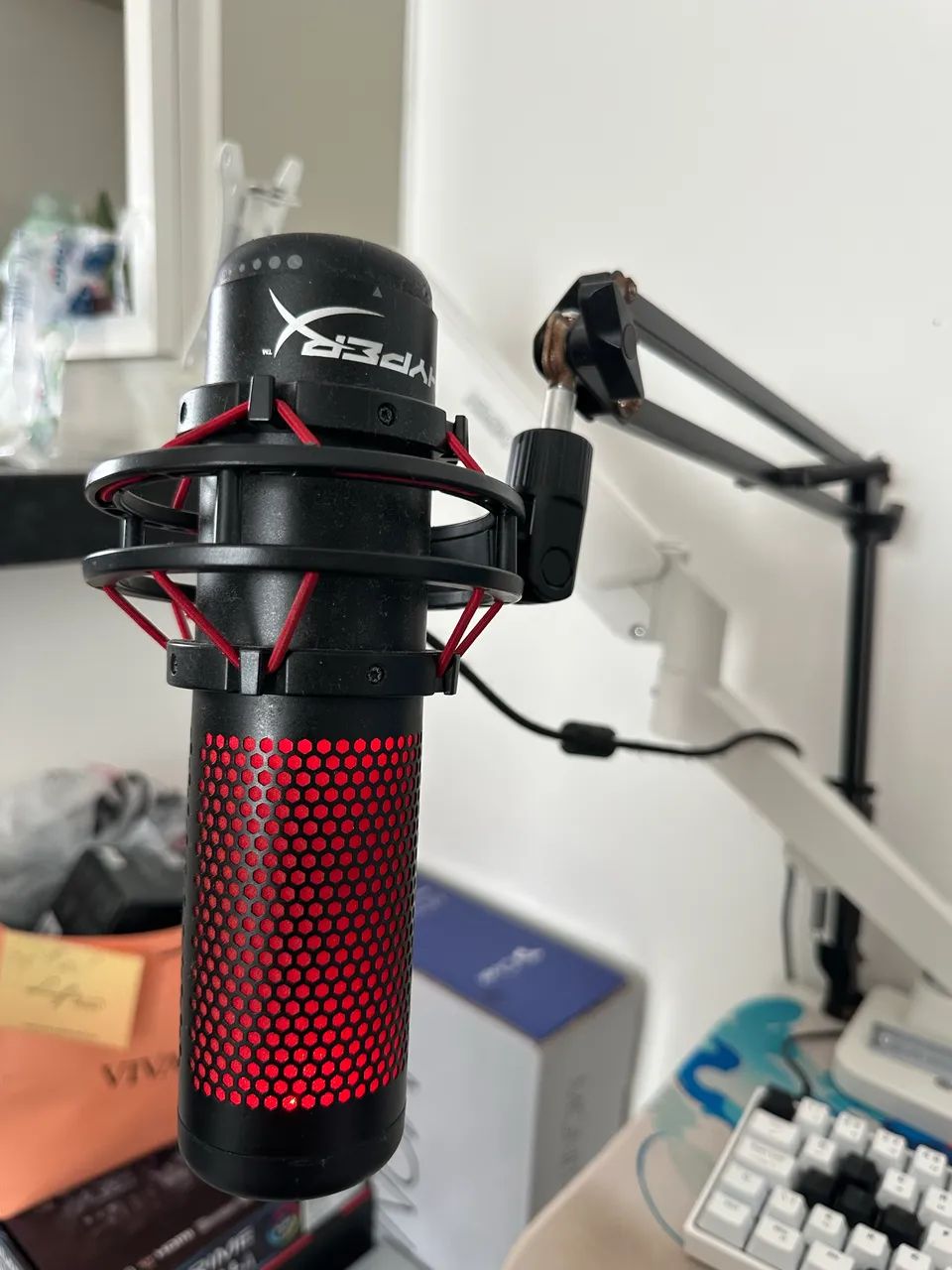     Microfone HyperX QuadCast USB Gamer - R$ 500 - Foto 4