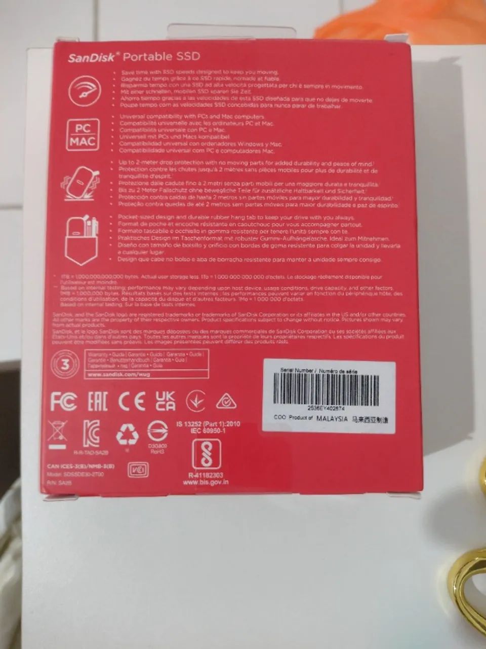 HD SSD externo de 2 tb usb 3.2 Sandisk - Foto 2