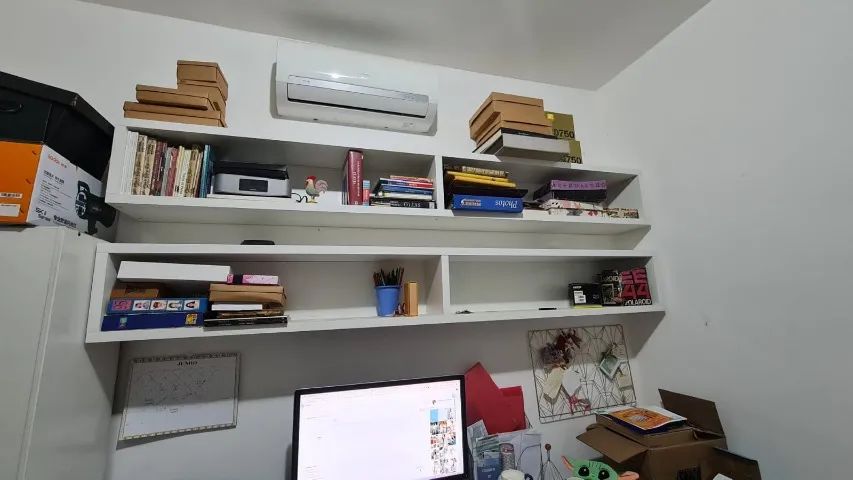 Conjunto de prateleiras (2 nichos) em MDF de 3cm de espessura
