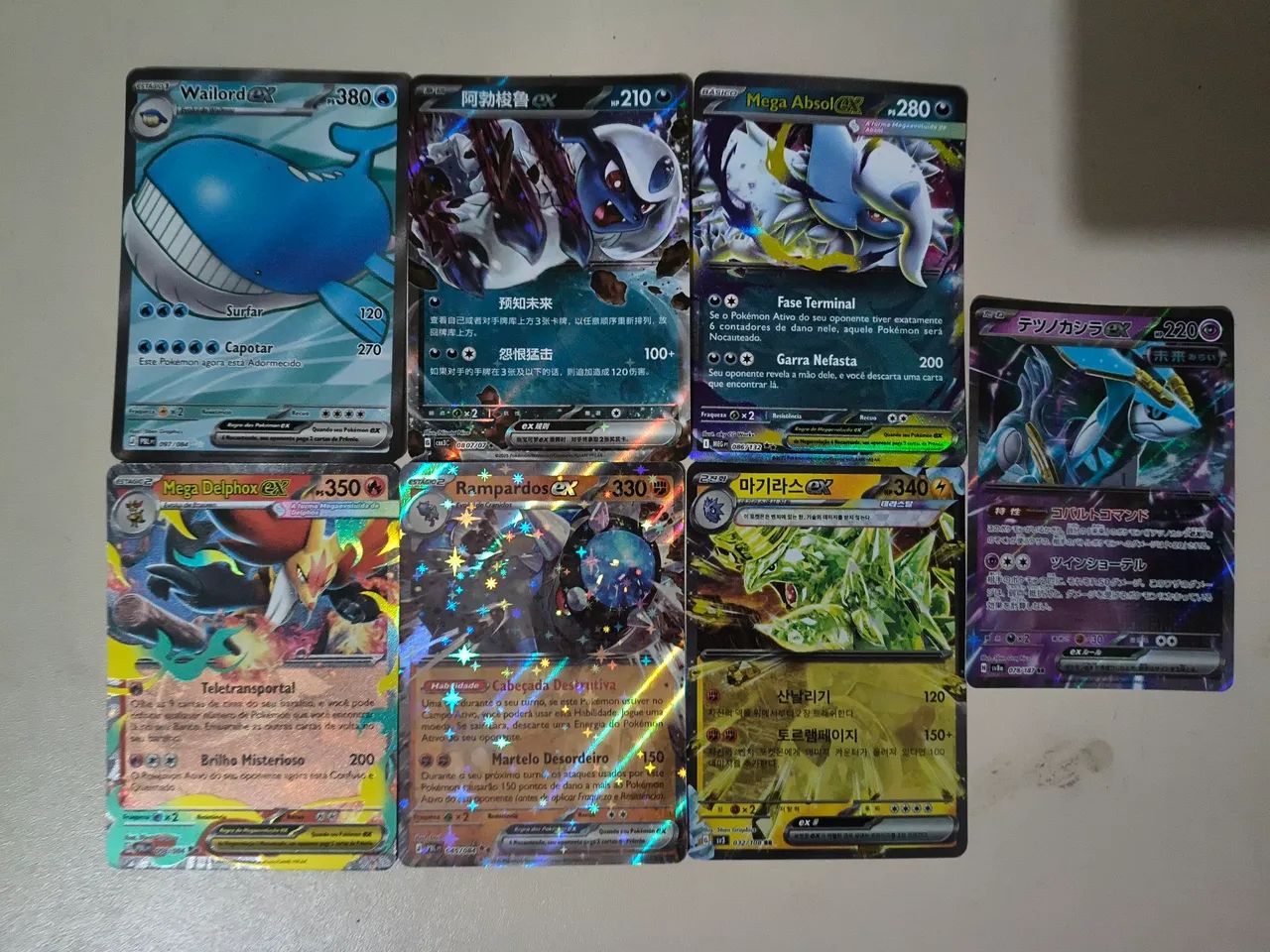 Lote de 7 cartas especiais Pokémon  - Foto 2