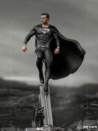 Superman black suit iron studios 